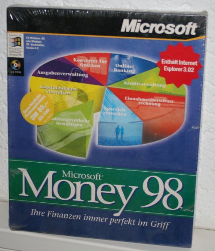 Preisvergleich Produktbild Microsoft Money 98, Finanzsoftware, Retail deutsch CD