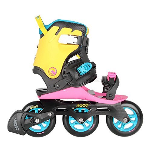 Preisvergleich Produktbild Powerslide Doop Swift III Inline Skates schwarz-pink-gelb, 43-49
