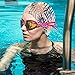 Produktbild BigHappyShop Swim Cap,Tropic Afternoon Thicker Design Waterproof Silicone Swimming Cap for Adult Woman and Men