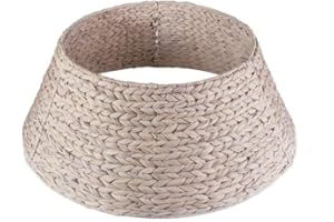 Meisterhome Weihnachtsbaum Kragen/Weihnachtsbaum Rock in Natur Farbe - Ø 60 cm - Weihnachtsbaum Ständer Weihnachtsbaumständerhülle - Abdeckung für Christbaumständer Korb (Model2)