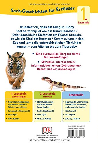 Book's Cover of SUPERLESER! Nachwuchs bei uns im Zoo: 1. Lesestufe Sach-Geschichten für Leseanfänger