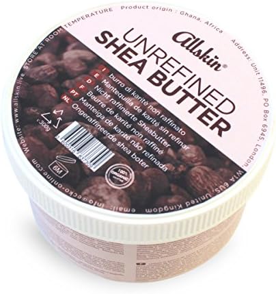 Allskin Shea Butter unrefined 100% organic skin, raw natural pure grade a+, dry skin, non-refined, whipped, african, for sentitive skin, hair oil, massage, mask, moisturiser,