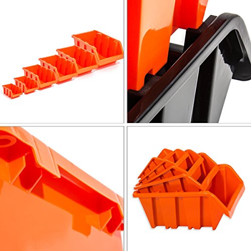 10 Stapelboxen IN BOX System orange Sichtlagerkiste Lagerbox Sichtlagerbehälter Größe 6 - 3