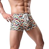 Dorical Herren Shorts Bademode Badeshorts, Männer Badehose Schnelltrocknend Badeshorts Kurz Beachshorts für Strand und Wassersport, Schwimmhose Wirkungsvoll gegen Muskelermüdung(Mehrfarbig,Medium)