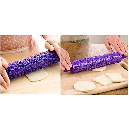 ilauke DIY 54tlg. Ausstecher Ausstechform Stempel Modellierwerkzeug Glätter Fondant Marzipan Tortendeko & Klein Marzipan-Messer Kuchen Cutter mit Dekorieren Schere - 4