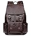 Produktbild Herren Umhängetaschen Leder Rucksack Reisetaschen Schultaschen Rucksäcke,DarkBrown-OneSize