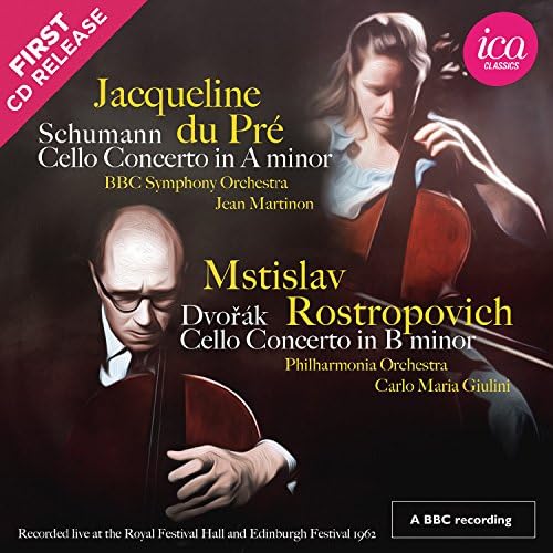 Cello Concertos [Jacqueline du Pré; BBC Symphony Orchestra; Jean Martinon; Mstislav Rostropovich; Carlo Maria Giulini ] [Ica Classics: ICAC 5149]