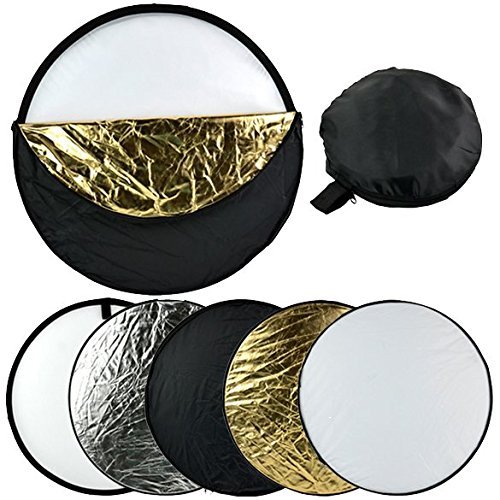 Preisvergleich Produktbild Faltbarer Reflektor für Fotostudios, 60 cm, 5 Stück