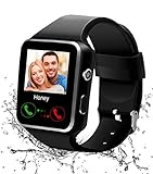 smart watch handy uhr 【HD Touch Screen und Mode】: Unsere Smartwatch hat ein großartiges Display sowie den hypersensitiven Touchscreen, der Ihnen auch bei grellem Licht eine klare Anzeige bietet. Mode und modernes Oberflächendesign machen Ihre Smartwatch modischer und herausragender.