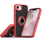 Coverzone iPhone 16E ile uyumlu Kılıf Thunder Hux Y&uuml;z&uuml;kl&uuml; Kapak Olabilen 360&deg; D&ouml;nebilen Y&uuml;z&uuml;k Aparatı ve Kamera Korumalı Y&uuml;ks