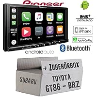 Subaru BRZ 12-16 2-DIN Autoradio Einbauset Adapter Kabel Radioblende