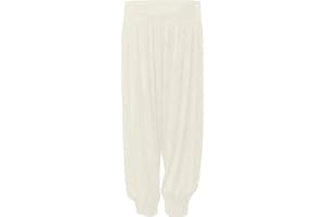 STAR FASHION Kids Harem Loose Casual Baggy Sports Dancing Pants Girls Harem Children Trouser with Leg Cuffs Elasticated Waist UK 5 Years to 13 Years