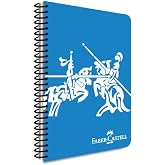 Faber-Castell PP Kapak Knights Canlı Spiralli Defter 80 Yaprak &Ccedil;izgili
