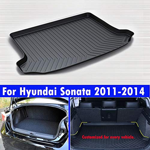 New 1PCS automotive leather mats, car tail pads, car trunk pads Fit For Sonata 2011 2012 2013 2014