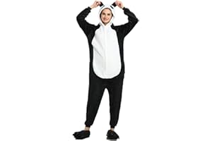KAUSON Ensemble de Pyjama Licorne Grenouillère Animaux Siamois Romper Pajamas Kigurumi Onesie Cosplay Animal Combinaison Costume Vêtement de Nuit en Flanelles Soirée Carvanal Halloween Noël Déguisement