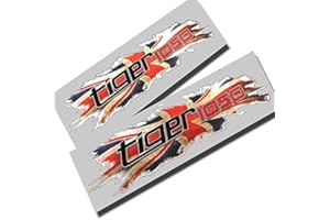 TWISTED MELON Triumph Tiger 1050 Union Flagge Design Grafik Aufkleber x 2 klein