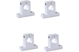 Feedal 4 supporti di guida per cuscinetti di scorrimento lineare in alluminio SK20 per asse da 20 mm di diametro