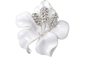 Aisoway Weinlese-Kristallrosen-Blumen-Brosche Kleidung Dekoration Schmuck