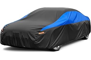 GUNHYI Autoabdeckung Wasserdicht und atmungsaktiv, Vollgarage Autoplane zum Schutz vor Regen, Schnee, Sonne und Staub im Winter. Auto Abdeckplane Geeignet für Limousine, Kombis (450 to 470 cm) 3L