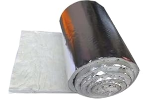 Jonoisax Couverture en Fibre De Céramique - Couverture en Fibre De Céramique pour Poêles en Bois, Cheminées Et Cheminées Au Bioéthanol,20MM