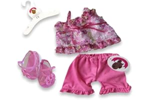 Build Your Bears Wardrobe Teddy Bear Clothes fits Build a Bear Teddies Lace'n'Leggings Outfit (candy)