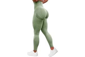 TAYOEA Leggings Sportivi a Compressione da Donna Yoga Lunghi Pantaloni Fitness Slim Fit Pantaloni Opachi Scrunch Pantaloni Senza Cuciture Push Up Vita Alta Esercizio Fitness Jogging