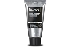 Bullfrog Crema da Rasatura Secret Potion N.3 Nomad Edition 100ml - Ammorbidisce la Barba - Lascia la Pelle Fresca e Liscia - Note Marine, Legnose e Ambrate - Made in Italy
