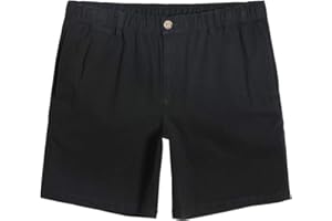 MaaMgic Pantalones Cortos para Hombres Bermudas Ajustados Shorts Casual Chinos Clásicos en Lienzo Cómodas 7"