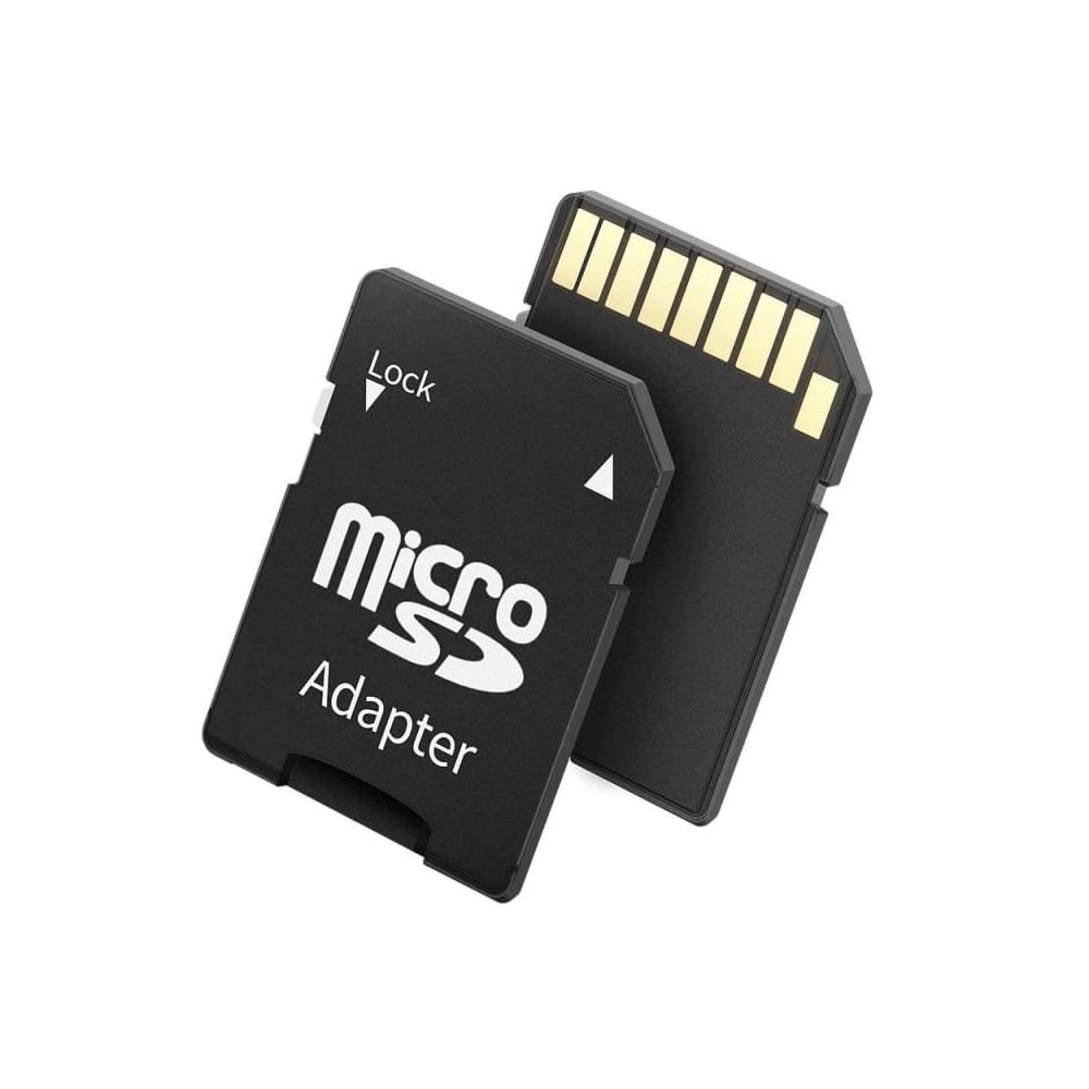 ALRITO MicroSD XC SD Adapter Compatible with All Memory (Only Adapter) Card Reader (Black)