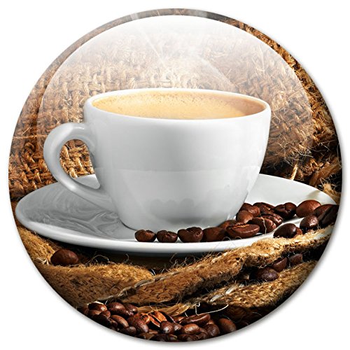 Magnettafel Kaffee Mühle – Stilvolle Design Metall Magnetpinnwand 40×30 cm – Memoboard Pinnwand mit Motiv: Küche Essen & Trinken Kaffee Espresso Bar – inkl. 4 Magnete mit Kaffeemotiv für Magnetwand – Original GUMA Magneticum® - 6