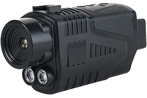 DUZLINK Vision Nocturne, Monoculaire Lunette Vision Nocturne Infrarouge avec Zoom 5X Batterie Rechargeable 1800mAh, Vidéo 1080P& Photos 24M, pour la Chasse de Jour et de Nuit,Le Camping