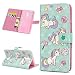 Produktbild Mate20 Lite Handyhülle Huawei Mate 20 Lite Hülle Case Malen Muster Leder Tasche Flipcase Cover Silikon Schutzhülle Handytasche Skin Ständer Klapphülle Schale Bumper Magnet Clip Ledertasche-Einhorn