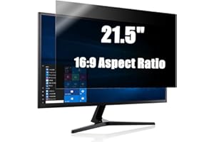 LIHUACHEN Schermo privacy per computer da 21,5 – 27 pollici per monitor widescreen con rapporto di aspetto, filtro anti-spy e anti-riflesso con blocco della luce blu (monitor widescreen da 21,5