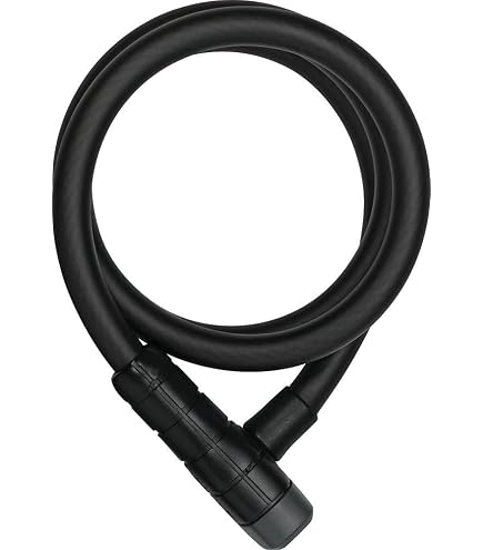 ABUS Phantom 8950/180 – Serratura A Cavo A Spirale 180 Cm Con Supporto – Alta Sicurezza Per Bici