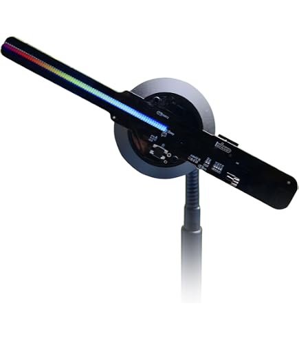 Yctze Ventilatore Ologramma 3D Ventilatore Ologramma 3D Proiettore WiFi 3D 16,5 Pollici 2000x224 Perline Luminose a LED Pubblicità 100?240 V Yctze Ventilatore Ologramma 3D Ventilatore Ologramma 3D Proiettore WiFi 3D 16,5 Pollici 2000x224 Perline Luminose a LED Pubblicità 100?240 V