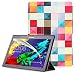 Produktbild Lenovo Tab 2 A10 / Tab3 10 Plus / Tab3 10 Business Hülle - Schutzhülle mit Auto Aufwachen / Schlaf Funktion für Lenovo Tab 2 A10-30 / A10-70 / Tab3 10 Plus / Tab3 10 Business 10.1" Tablet, Bunte Würfel