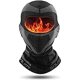 Docache Maschera Antivento, Maschera a Pieno Facciale Traspirante, Scaldacollo Moto, Passamontagna Bici Invernale, Passamonta