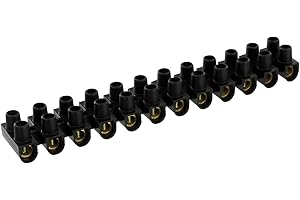 Barrette 2 x 12 noire Dhome - Section 16 mm²