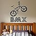 Price comparison product image BMX Bike Wall Sticker Creative Sport Bicycle Jump Riding Boys Nursery Kids Rooms Decal Vinyl Removable Mural Home Decor 42X54CM
