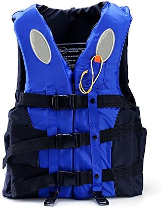 Children and Adult Life Jacket Watersports Aid Buoyancy Swim Vest Surfing Swimming Training (Blue, XXXL)