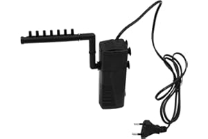 ANCLLO 3 w 1 akwarium zanurzeniowa pompa filtrująca z prętem natryskowym z filtracją wody pompowaną tlenem, wbudowana pompa filtrująca, odpowiednia do małych zbiorników na ryby, zbiornika na żółwie, akwarium, 5 W