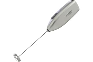 FACKELMANN Cappuccino Boy, frullino elettrico per crema cappuccino, batteria non inclusa (colore: grigio), quantità: 1 pezzo