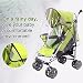 MTURE Full Coverage Universal Pushchair Stroller Buggy Rain Cover for Baby Outdoor Travel,PVC free -Transparent