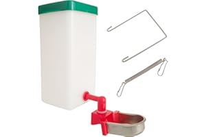 VANDANCOOP Rabbit Automatic Water Dispenser 1000 ml Hanging Pet Water Bottle for Guinea Pigs Chinchillas Hedgehog Ferrets (1 Piece, Plastic)