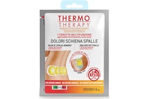 Thermo Therapy Cerotti Multifunzione Dolore Schiena e Spalle, Non Contengono Farmaci, Applicabili Direttamente sulla Pelle, Confezione con 1 Cerotto Multifunzione Autoriscaldante