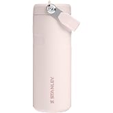 Stanley IceFlow&trade; Aerolight&trade; Flip Straw 2.0 Pipetli Su Şişesi, 0.47 L, Pembe Kuvars (Rose Quartz)