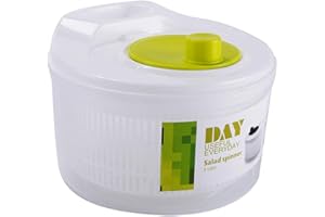 zebroau Centrifugadora para Ensalada, Plástico Salad Spinner, 3 litros Centrifugadora Escurridor para Ensaladas Y Verduras, Secado Rápido Libre BPA, para Ensaladas Verduras Fruta