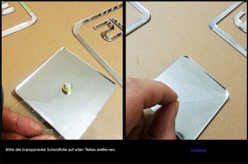 Moderne Wanduhr Design Wandtattoo Dekoration Uhren Groß Spiegel Geschenk - 4