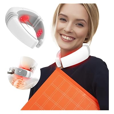 Ikeener Neck Massager Laser For Pain Relief,portable Cold Laser Therapy Device,heated Device Cervical Spine Alignment With Spondylosis,with 14*650nm & 3*808nm Laser Red/infrared Light Therapy Devices