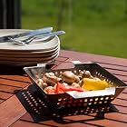 Bruzzzler Grill-Korb aus Edelstahl, für Grill und Backofen, bräunt Fleisch, Fisch und Gemüse gleichmäßig – Bild 5